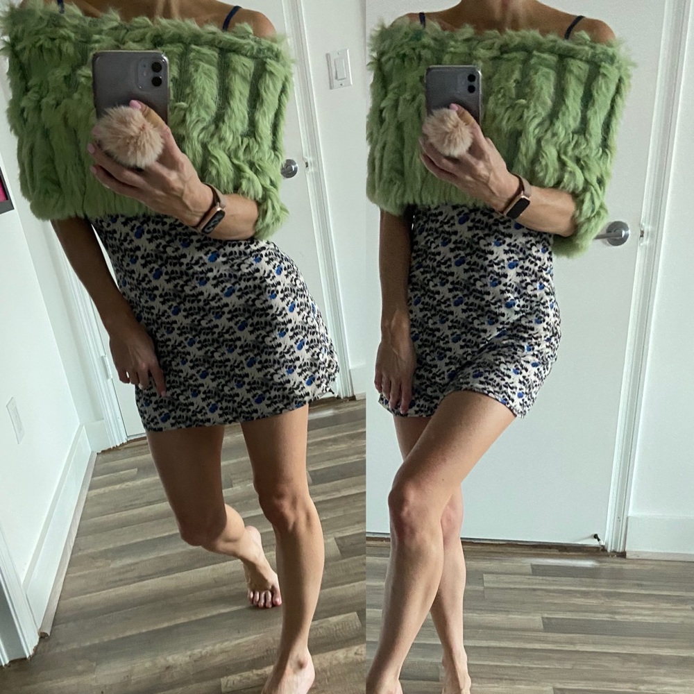 GORGEOUS GREEN FURR SHAWL